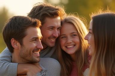 Example of warm family photography